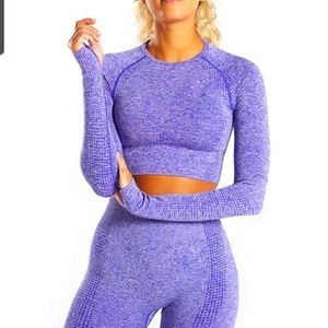 Yoga Activewear Legging Set! Purple. L